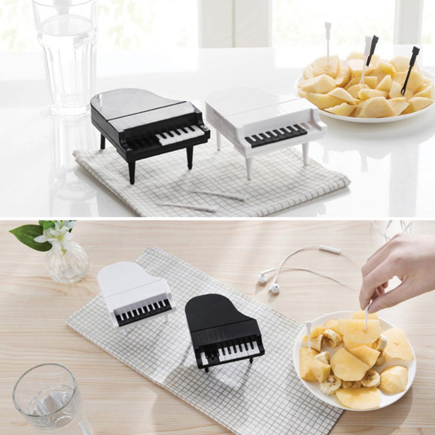 5538 10Pcs/Lot Creative Piano Fruit Forks Set Food Sticks for Dessert Fruit Snack Picking Kitchen Dining Tools (10 Pc Set) 5538 10Pcs/Lot Creative Piano Fruit Forks Set Food Sticks for Dessert Fruit Snack Picking Kitchen Dining Tools (10 Pc Set)